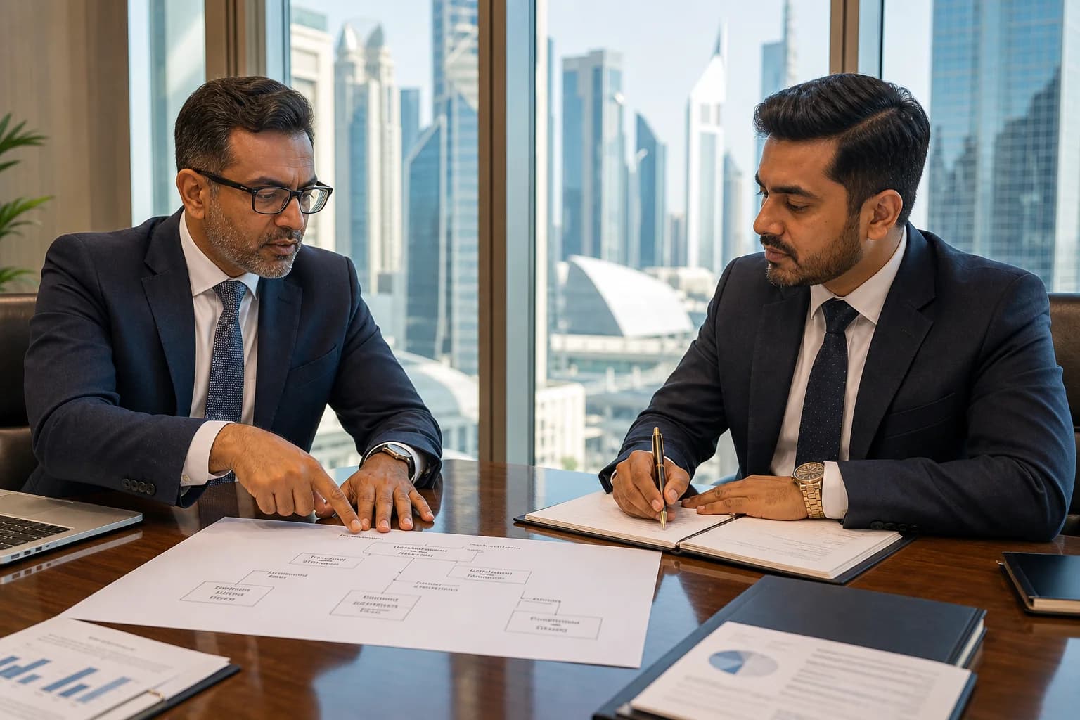 UAE related-party transaction structure showing transfer pricing between group companies in Dubai