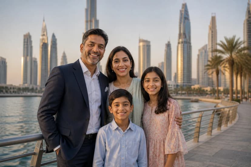 UAE visa approved — family settled in Dubai