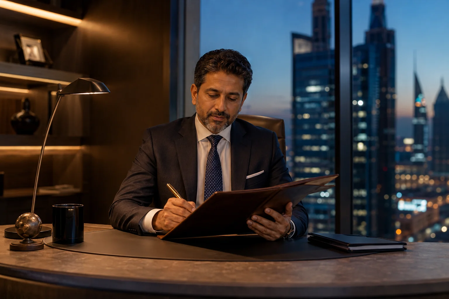 Wealth management advisory meeting in Dubai